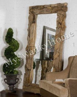 Extra Large DRIFTWOOD 79" FULL LENGTH Wall Mirror Floor Leaner   Wall Mounted Mirrors