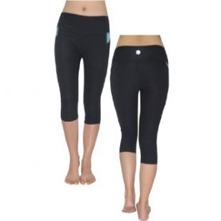 Bally Total Fitness Womens Skinny Pants Leggings / Yoga Capri Pants XL Black Clothing