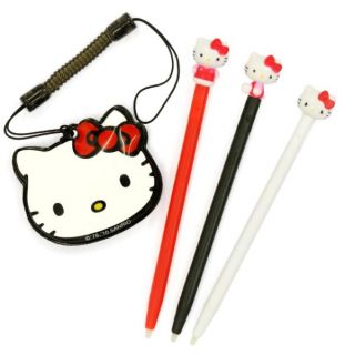 Hello Kitty Touch Stylus Pen Set (3DS, DSi XL, DSi, DS Lite)      Games Accessories