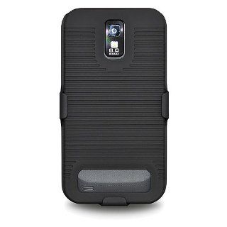 Amzer AMZ93318 Shellster Case Cover for Samsung Galaxy S II SGH T989 1 Pack   Retail Packaging   Black Cell Phones & Accessories