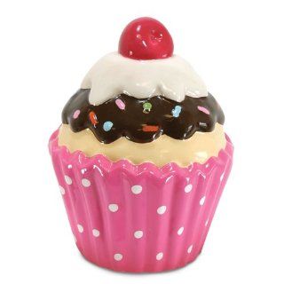 5in Pink Ceramic Cupcake Bank Sports & Outdoors