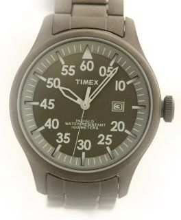 Timex Mens Classics Originals Grey INDIGLO Dial Gunmetal IP Stainless Steel Bracelet Watch T2N995 Watches