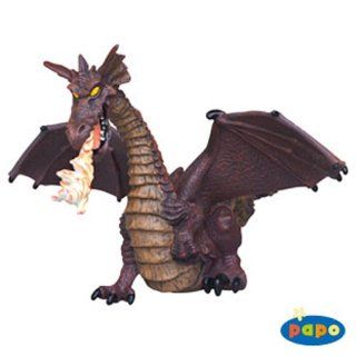 Papo Red Dragon With Flame Toys & Games