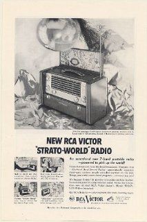 1953 RCA Victor Strato World 7 Band Portable Radio Pick Up the World Print Ad (Memorabilia) (55655)  