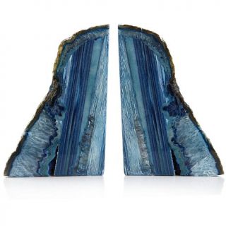 Richard Mishaan Pair of 4 1/4" Agate Bookends