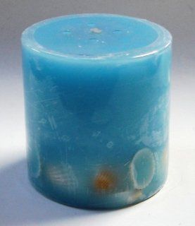 33 Pillar Candle   Seashells (Blue)   Scented Candles