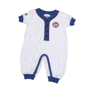 New York Mets Infant Boys Coverall Size 6 9Mos By Majestic  Infant And Toddler Sports Fan Apparel  Sports & Outdoors