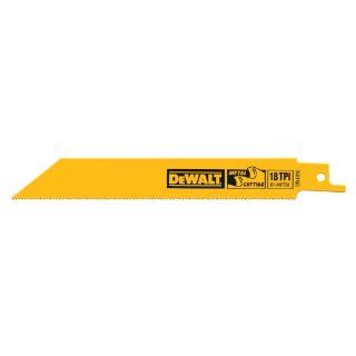 DEWALT DW4812 4 Inch 24TPI Straight Back Bi Metal Reciprocating Saw Blade (5 Pack)    