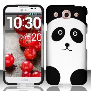 Rubberized Plastic Cute Black Panda Hard Cover Snap On Case For LG Optimus G Pro E980 (StopAndAccessorize) Cell Phones & Accessories