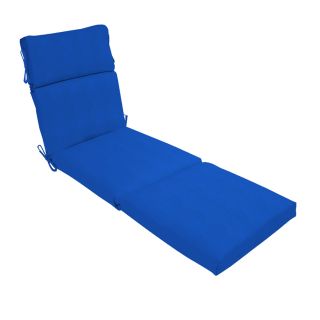 79 in L x 23 in W Sunbrella Pacific Blue Solid Chaise Cushion