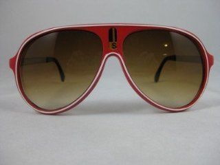 Red "SPORT" Aviator Sunglasses w/ White Stripe Sports & Outdoors