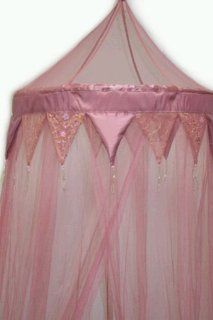 Mosquito Net Canopy, Embellished, Diamond Design, Pink 