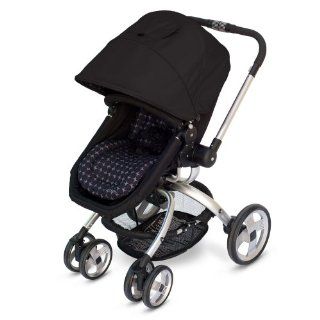 JJ Cole Broadway Stroller, Black/Gray Drops  Standard Baby Strollers  Baby