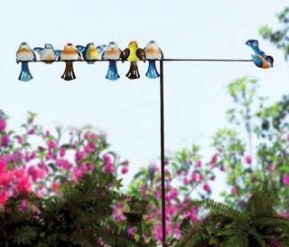 The Encore Group Birds on a Wire Wind Directional  Weathervanes  Patio, Lawn & Garden