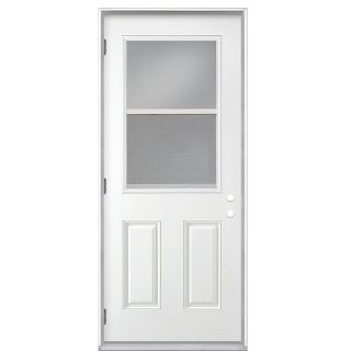 ReliaBilt Clear Outswing Fiberglass Entry Door (Common 80 in x 32 in; Actual 80.625 in x 33.5 in)