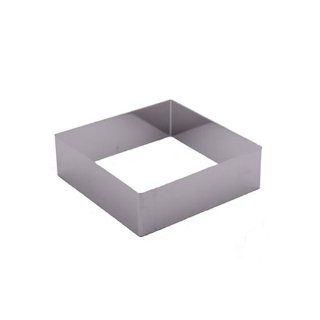 Fat Daddio's Stainless Steel Square Cake and Pastry Ring, 2.125 Inch x 1.25 Inch Kitchen & Dining
