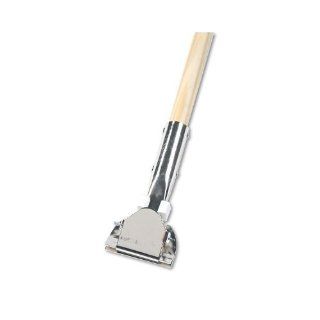 UNISAN Clip On Dust Mop Handle, Lacquered Wood, Swivel Head, 1 Inch Diameter x 60 Inches Long (1490)  Jan San Supplies 
