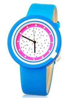 Kids Watches Mitina Dragon Fruit Design Water Resistant Quartz Movement Analog Watch with Faux Leather Strap   Blue Color Watches