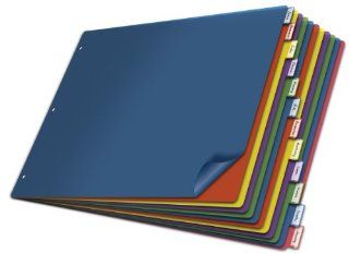 Cardinal Poly Insertable Dividers, 12 Tab, 11 x 17 Inches, Multi Color (84804)  Binder Index Dividers 