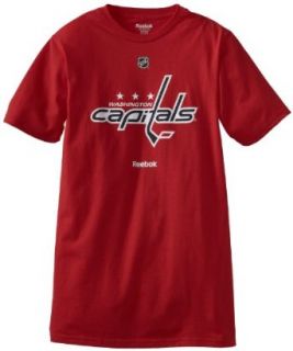 NHL Washington Capitals Primary Logo T Shirt, Small, Red  Sports Fan T Shirts  Clothing
