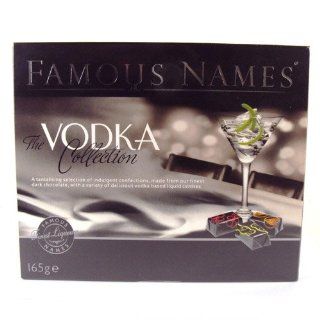 Elizabeth Shaw Famous Names Vodka Collection Gift Box 165g  Chocolate Candy  Grocery & Gourmet Food