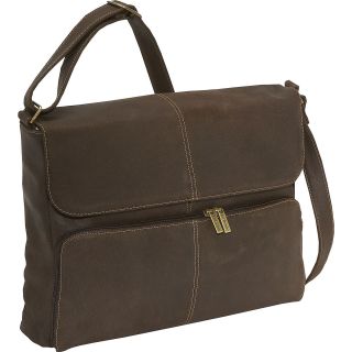 Le Donne Leather Distressed leather Quarter Flap Messenger Bag