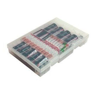 Bluecell Clear Color AA AAA C D 9V Battery Storage Case/Organizer/Holder    
