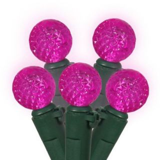 50ct Pink LED Faceted String Lights