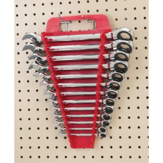 Ernst Manufacturing Wrench Gripper — 15-Tool, Red, Model# 5088  Wrench Organizers
