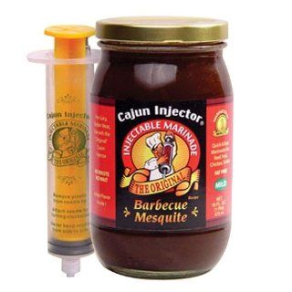 Cajun Injector 16 oz. Barbeque Mesquite Marinade with Injector Marinaters Kitchen & Dining
