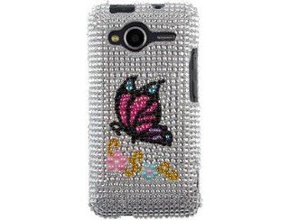 Hard Diamond Design Phone Cover Case Monarch Butterfly For HTC EVO Shift 4G Cell Phones & Accessories