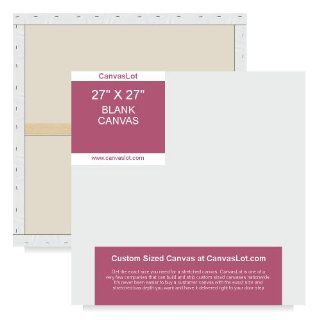 CanvasLot 27 x 27 Stretched Plain Canvases