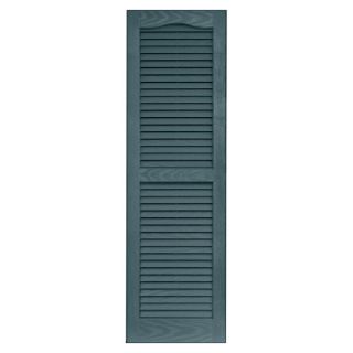 Vantage 2 Pack Wedgewood Blue Louvered Vinyl Exterior Shutters (Common 47 in x 14 in; Actual 46.68 in x 13.875 in)