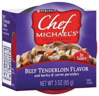 Purina Chef Michael's Beef Tenderloin Flavor Dog Food  Canned Wet Pet Food 