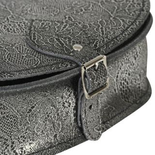 Zatchels Filigree Small Saddle Bag   Silver      Womens Accessories