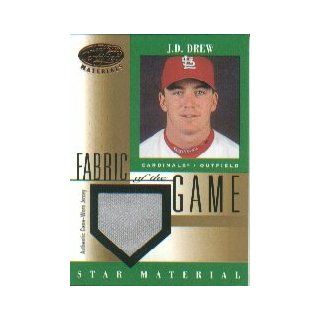 2001 Leaf Certified Materials Fabric of the Game #97BA J.D. Drew Jsy at 's Sports Collectibles Store
