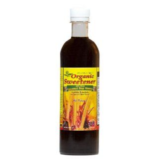 Organic Sweetener COCONUT SAP HONEY Syrup by Manila Coco TM   25.4 oz (750 ml)  Concentrated all natural pure nectar from coconut tree blossoms   sucrose caramel sweet [brix 75] dark amber [not blonde]  VIRGIN [UNSULFITED] SAP SLOW COOKED IN WOOD FIRED O