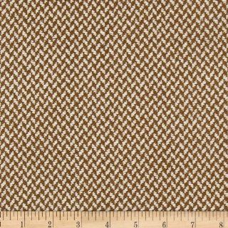 Wool Blend Coating Brown/Cream Fabric