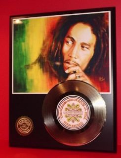 Bob Marley 24Kt Gold Record LTD Edition Display Entertainment Collectibles
