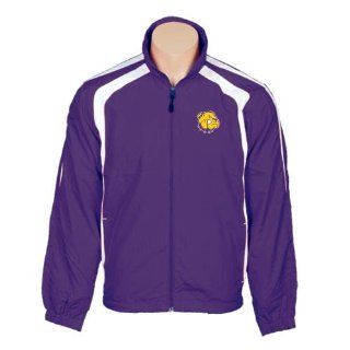 Western Illinois Colorblock Purple/White Wind Jacket 'Western Illinois Rocky'  Sports Fan Outerwear Jackets  Sports & Outdoors