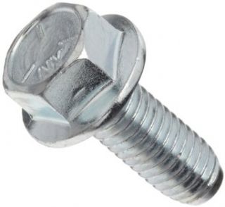Steel Hex Bolt, Grade 5, Zinc Plated Finish, Flange Hex Head, External Hex Drive, Meets IFI 111/SAE J429, Flanged, Non Serrated, 1 1/4" Length, Fully Threaded, 3/8" 16 UNC Threads, Imported (Pack of 25) Cap Screws And Hex Bolts Industrial &