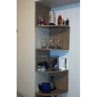 4D Concepts Corner Spacesaver Bookcase, Maple   Shelving Wall Mounted