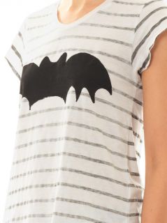 Bat and stripe print T shirt  Zoe Karssen