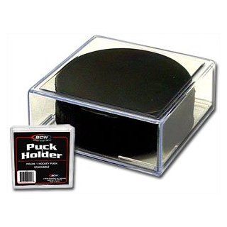 Plastic 2 Piece Square Hockey Puck Holder  Hockey Puck Display Case  Sports & Outdoors