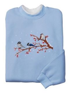 Birds On A Winter Branch Sweatshirt by Miles Kimball Fashion Sweatshirts