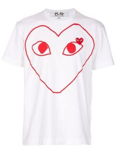 Comme Des Garçons Play Heart Logo T shirt