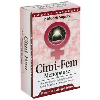 Source Naturals Cimi Fem Menopause, 40mg, 60 Tablets (Pack of 4) Health & Personal Care
