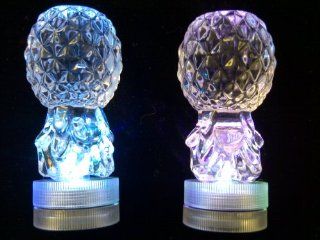 LED Decortive Lights Designers Small Crystal Domes with Color Changing LED Lights. Also Candle Holder, Turn Dome Upside Down, Remove LED & Insert Taper Candle. Candle Not Included. Beautiful Table Scatters, Vase Fillers, Table Decorations, Weddings Li