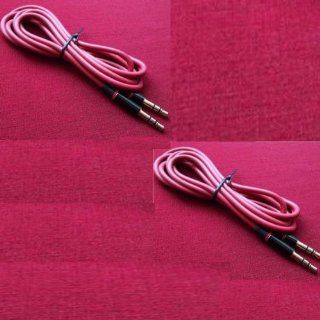 20Tech 2x Brand New Pink Auxiliary Aux Cables for iPhone 5 also compatible with iPad Mini, iPad & iPod Computers & Accessories