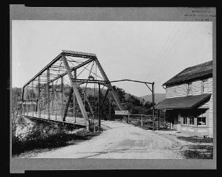 Photo Toll bridge across Delaware River, Narrowsburg, Sullivan County, New York, NY   Prints